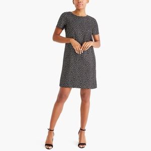 J Crew Black Gold Hearts Shift Dress Size 22